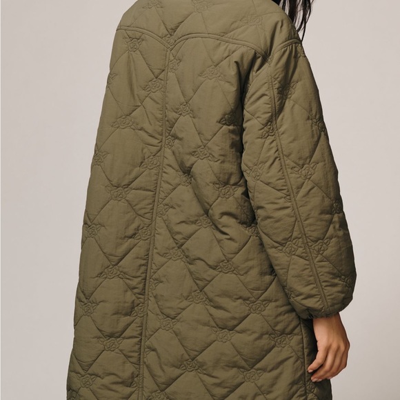 NWT Damson Madder Avery Embroidered Quilted Coat - Picture 3 of 6